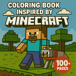 Coloring Book inspired by Minecraft